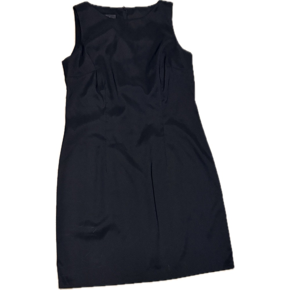ALYX Dress Womens 12 Black Sleeveless Sheath Boat Neck Cocktail Workwear